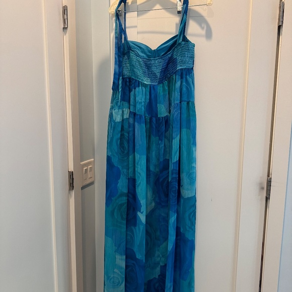 Promesa Coming Up Roses Floral Chiffon Tiered Maxi Dress - Size M - Picture 4 of 7